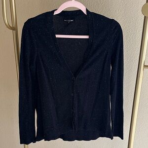 rag & bone Black Speckled Cardigan Sweater